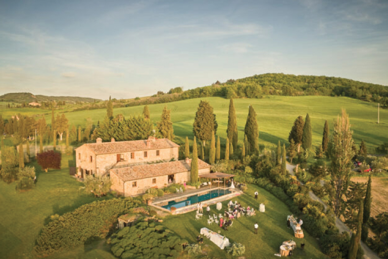 Villa Apparita aus der Vogelperspektive